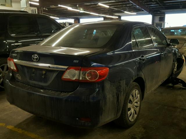 5YFBU4EE5CP067440 - 2012 TOYOTA COROLLA BA BLUE photo 4