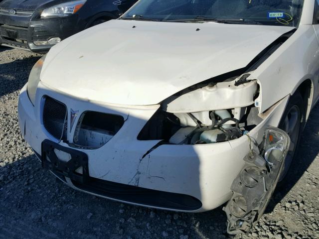 1G2ZG57N484166161 - 2008 PONTIAC G6 BASE WHITE photo 9