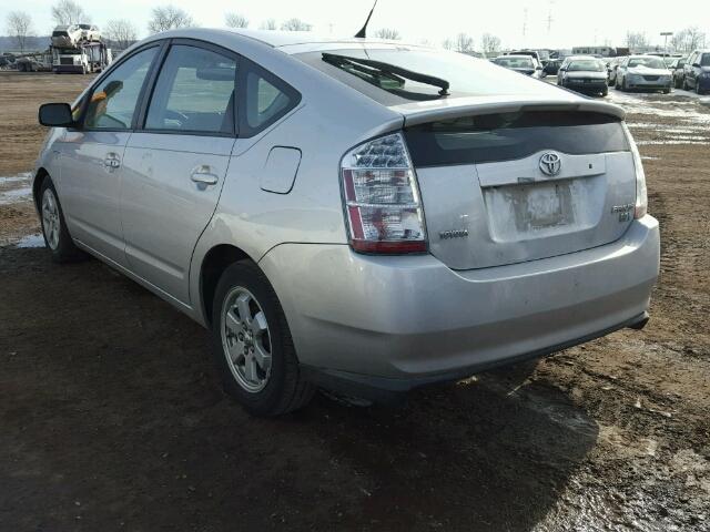 JTDKB20UX77681514 - 2007 TOYOTA PRIUS SILVER photo 3