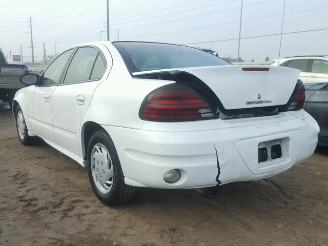 1G2NE52F54M580211 - 2004 PONTIAC GRAND AM S WHITE photo 3