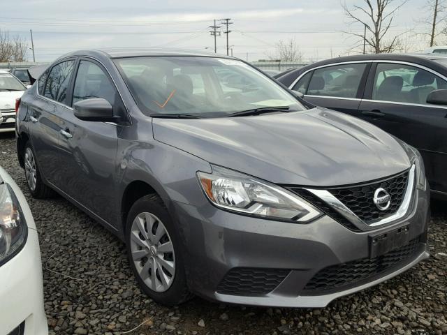 3N1AB7AP9GY291233 - 2016 NISSAN SENTRA S GRAY photo 1