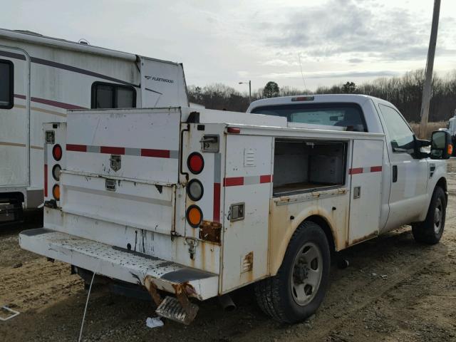 1FDSF30598EE16420 - 2008 FORD F350 SRW S WHITE photo 4