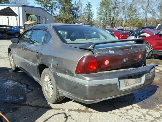 2G1WF55E929306089 - 2002 CHEVROLET IMPALA GOLD photo 3