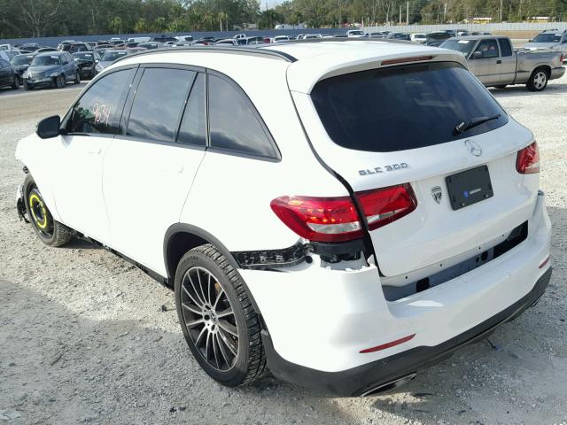 WDC0G4JB5HV011555 - 2017 MERCEDES-BENZ GLC 300 WHITE photo 3