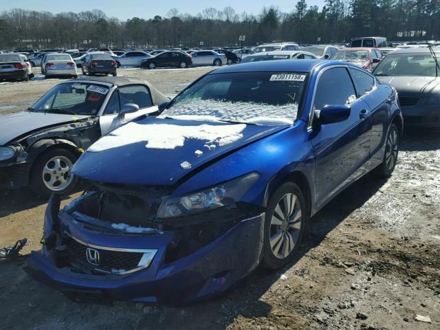 1HGCS1B34AA008751 - 2010 HONDA ACCORD LX BLUE photo 2