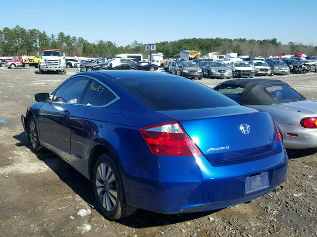 1HGCS1B34AA008751 - 2010 HONDA ACCORD LX BLUE photo 3