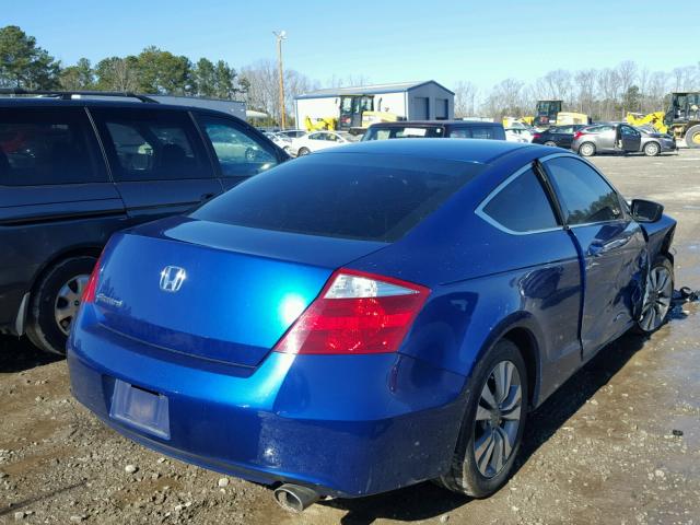 1HGCS1B34AA008751 - 2010 HONDA ACCORD LX BLUE photo 4