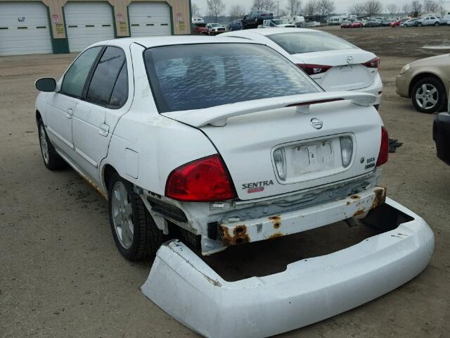 3N1CB51D95L543916 - 2005 NISSAN SENTRA 1.8 WHITE photo 3