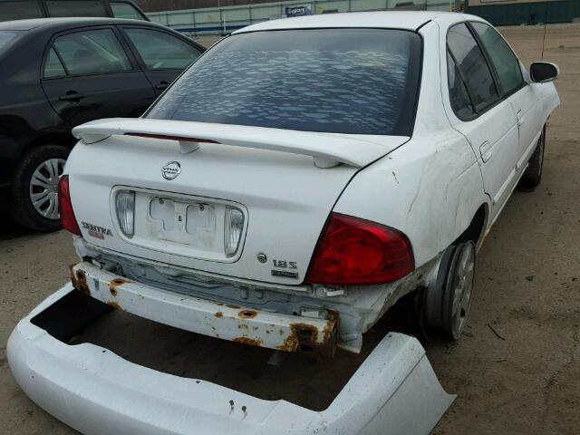 3N1CB51D95L543916 - 2005 NISSAN SENTRA 1.8 WHITE photo 4