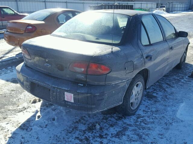 1G1JC5244Y7179177 - 2000 CHEVROLET CAVALIER BLACK photo 4