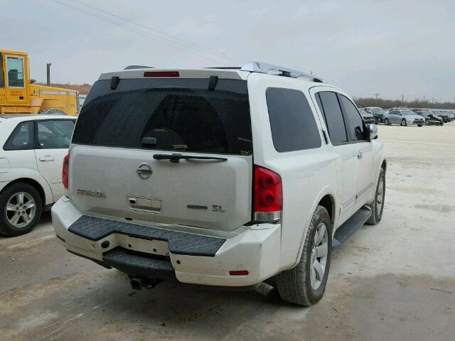 5N1BA0ND9EN609160 - 2014 NISSAN ARMADA SV/ WHITE photo 4