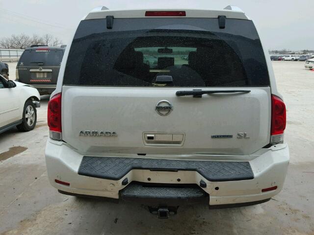 5N1BA0ND9EN609160 - 2014 NISSAN ARMADA SV/ WHITE photo 9