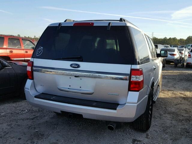 1FMJU1HT8HEA23856 - 2017 FORD EXPEDITION SILVER photo 4