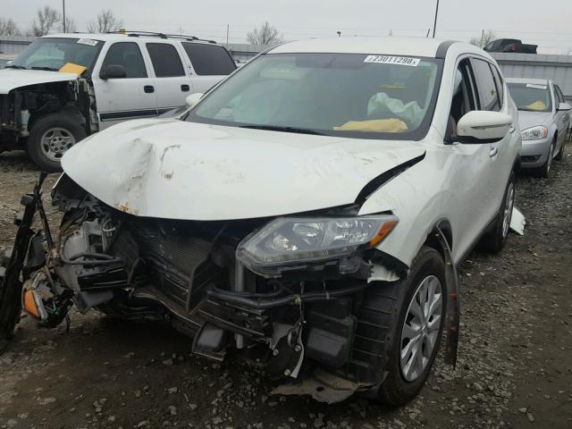 5N1AT2MT0EC805834 - 2014 NISSAN ROGUE S WHITE photo 2