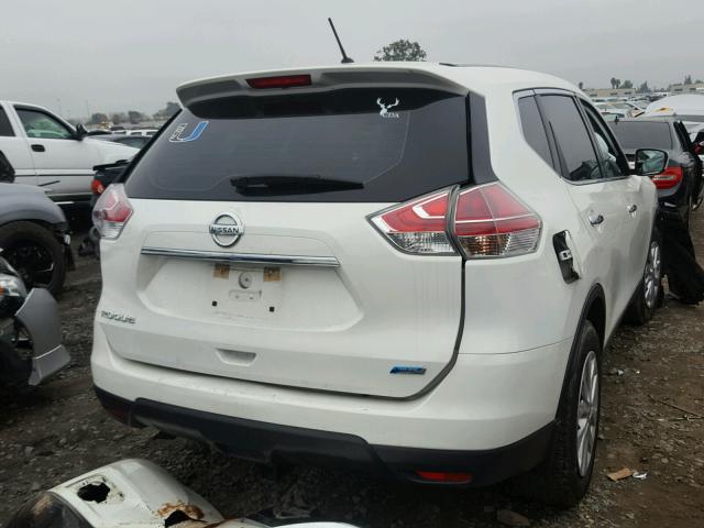 5N1AT2MT0EC805834 - 2014 NISSAN ROGUE S WHITE photo 4