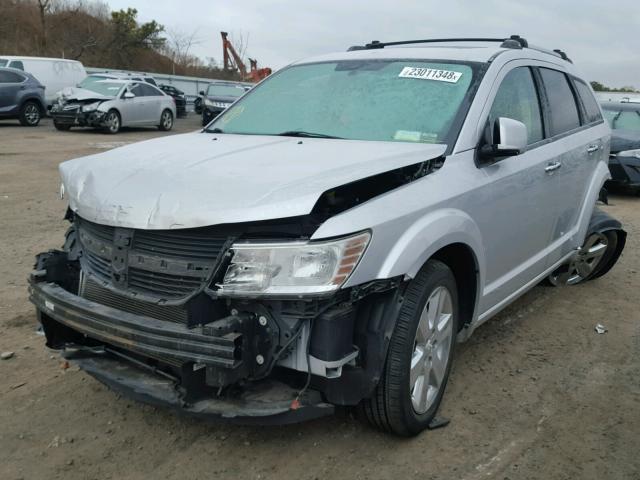 3D4PG9FV5AT234367 - 2010 DODGE JOURNEY R/ SILVER photo 2