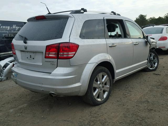 3D4PG9FV5AT234367 - 2010 DODGE JOURNEY R/ SILVER photo 4