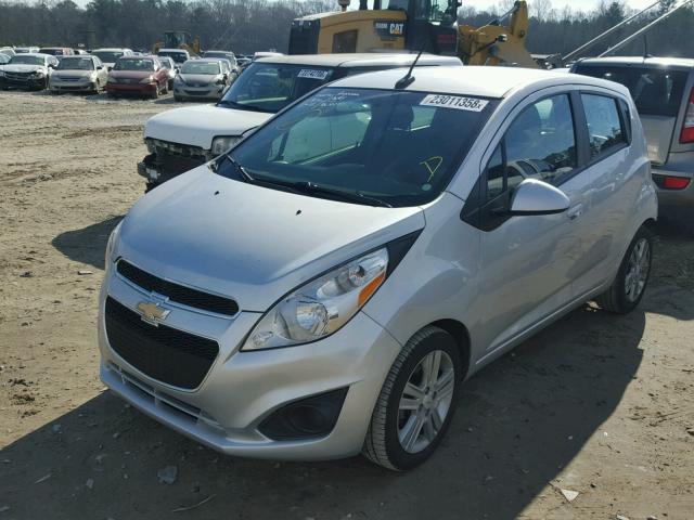 KL8CD6S9XDC623400 - 2013 CHEVROLET SPARK 1LT SILVER photo 2