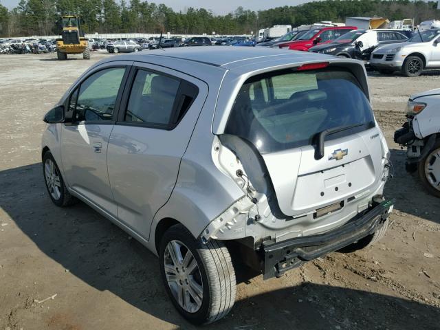 KL8CD6S9XDC623400 - 2013 CHEVROLET SPARK 1LT SILVER photo 3