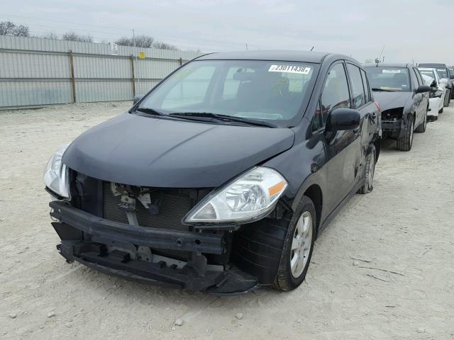 3N1BC1CP2CK292135 - 2012 NISSAN VERSA S BLACK photo 2