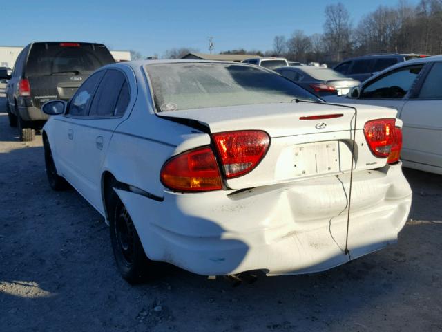 1G3NL52T5XC391947 - 1999 OLDSMOBILE ALERO GL WHITE photo 3