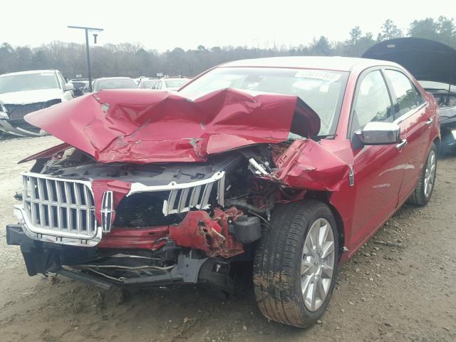 3LNHL2GC5AR755065 - 2010 LINCOLN MKZ Rojo foto 2