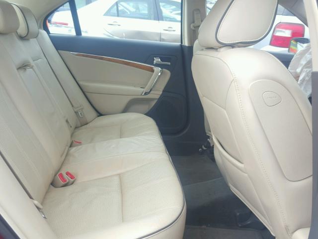 3LNHL2GC5AR755065 - 2010 LINCOLN MKZ Rojo foto 6