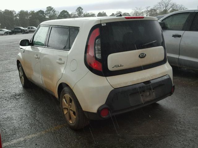 KNDJN2A22E7016720 - 2014 KIA SOUL WHITE photo 3