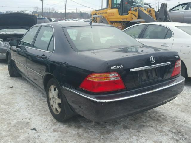 JH4KA96682C004805 - 2002 ACURA 3.5RL BLACK photo 3