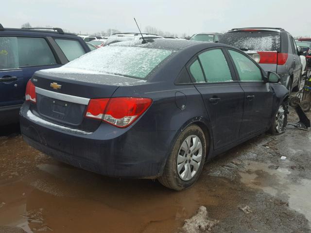 1G1PA5SH2F7237769 - 2015 CHEVROLET CRUZE LS BLUE photo 4