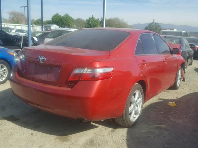 4T1BE46K57U091890 - 2007 TOYOTA CAMRY NEW RED photo 4