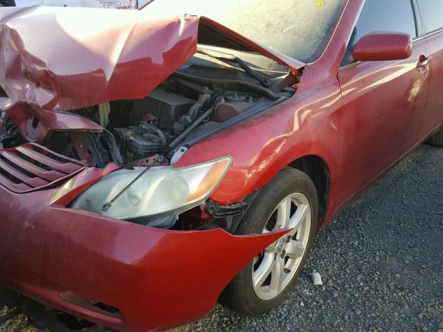 4T1BE46K57U091890 - 2007 TOYOTA CAMRY NEW RED photo 9