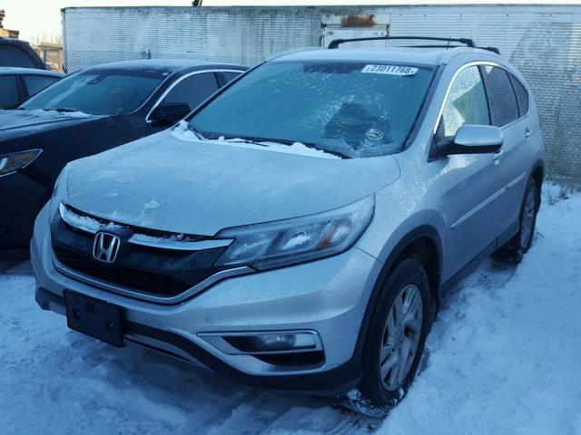 5J6RM4H51GL067258 - 2016 HONDA CR-V EX SILVER photo 2