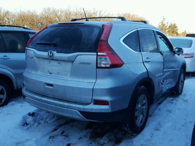 5J6RM4H51GL067258 - 2016 HONDA CR-V EX SILVER photo 4