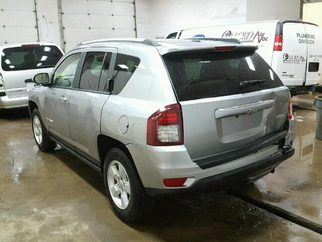 1C4NJCEA6HD206708 - 2017 JEEP COMPASS LA SILVER photo 3