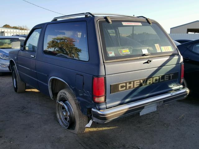 1GNCS18Z2J8191284 - 1988 CHEVROLET BLAZER S10 BLUE photo 3