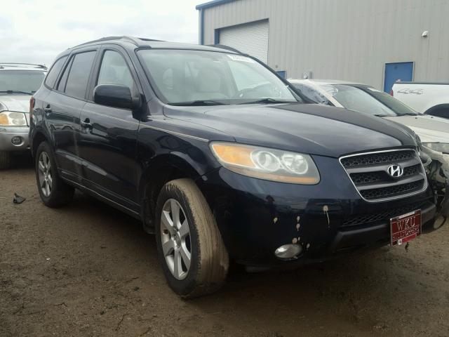 5NMSH13E07H083681 - 2007 HYUNDAI SANTA FE S BLACK photo 1