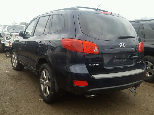 5NMSH13E07H083681 - 2007 HYUNDAI SANTA FE S BLACK photo 3