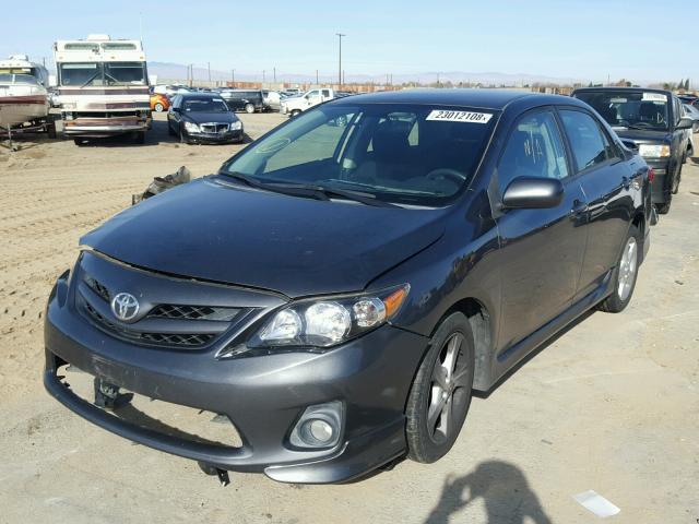 5YFBU4EE3CP050653 - 2012 TOYOTA COROLLA BA CHARCOAL photo 2