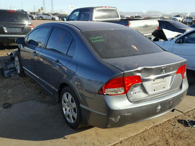 1HGFA16559L016448 - 2009 HONDA CIVIC LX GRAY photo 3