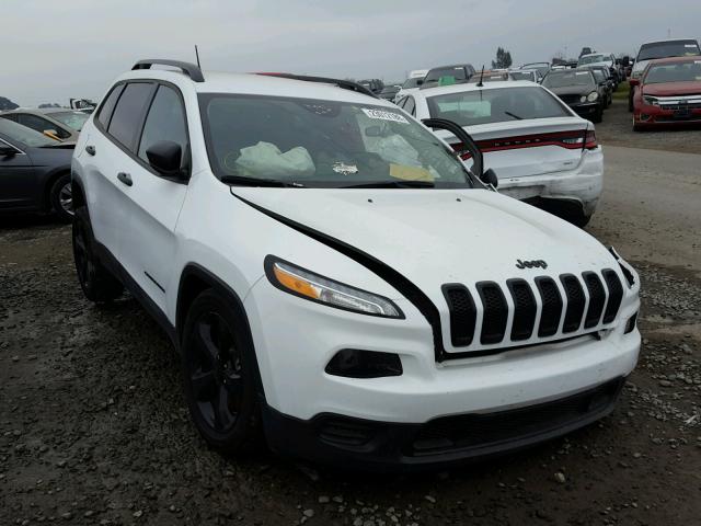 1C4PJLAB5HW607324 - 2017 JEEP CHEROKEE S WHITE photo 1