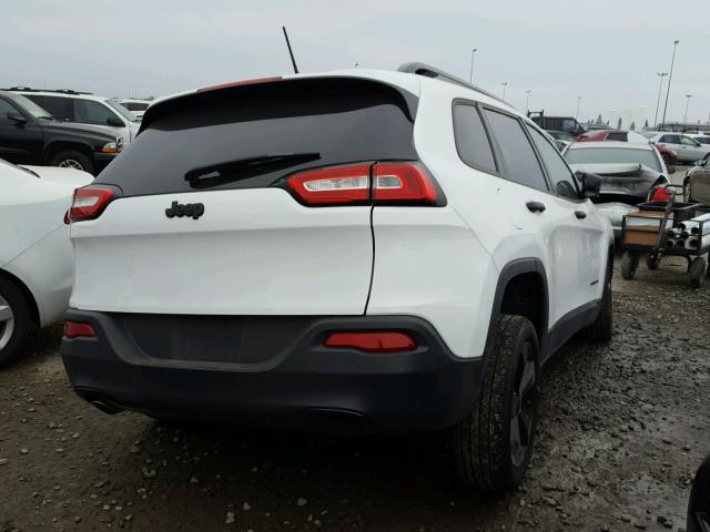 1C4PJLAB5HW607324 - 2017 JEEP CHEROKEE S WHITE photo 4