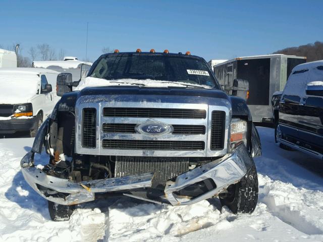 1FTXW43RX8EA44651 - 2008 FORD F450 SUPER BLACK photo 9