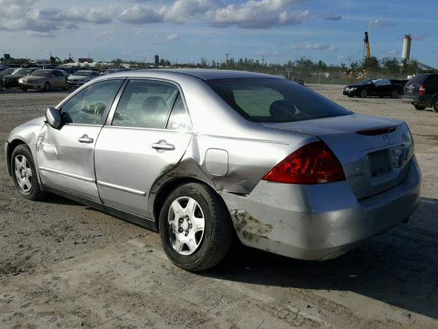 3HGCM56426G709169 - 2006 HONDA ACCORD LX SILVER photo 3