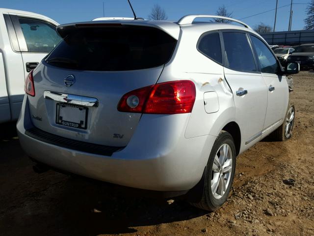 JN8AS5MT5CW606304 - 2012 NISSAN ROGUE S SILVER photo 4