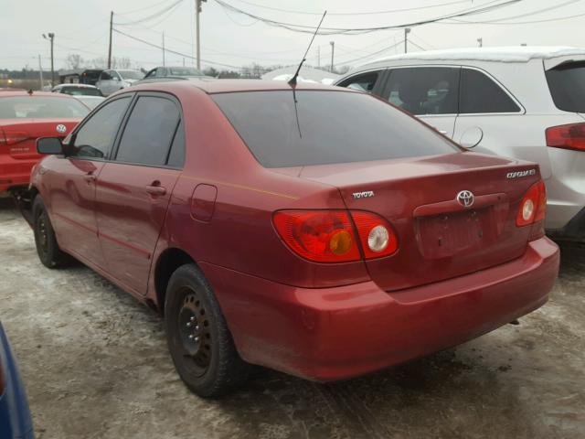 1NXBR32E03Z056148 - 2003 TOYOTA COROLLA CE RED photo 3