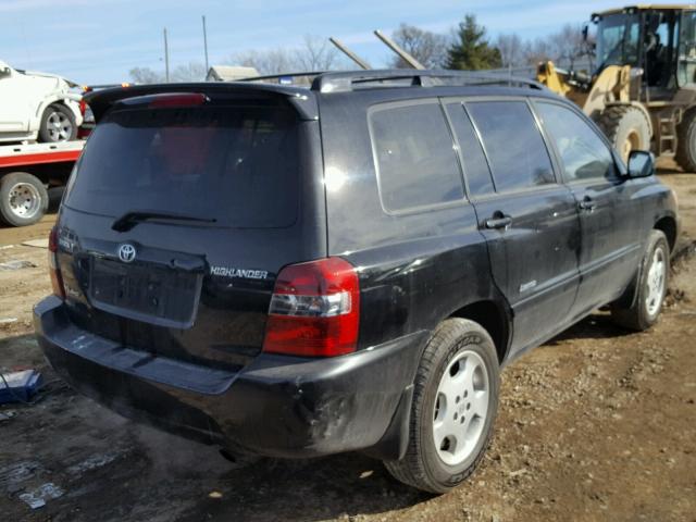 JTEEP21A960167840 - 2006 TOYOTA HIGHLANDER BLACK photo 4