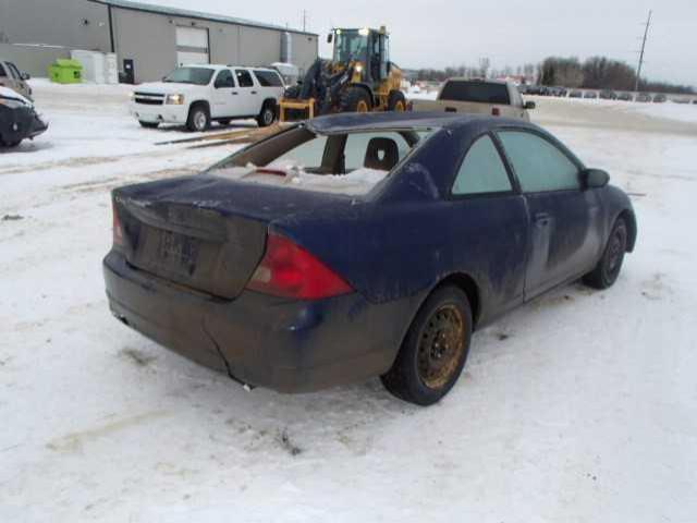 1HGEM21562L812535 - 2002 HONDA CIVIC LX BLUE photo 4