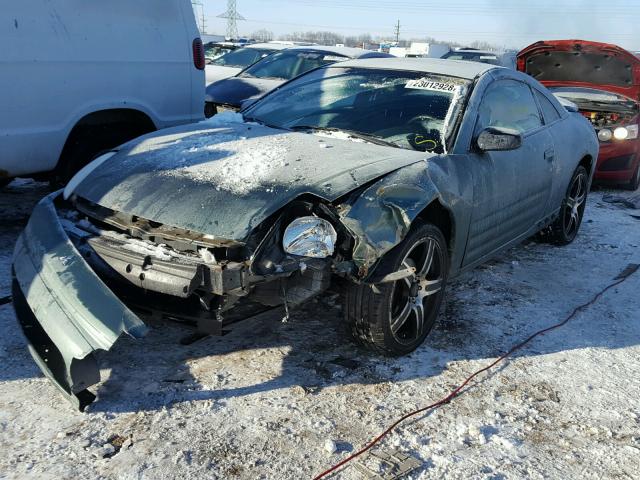 4A3AC44G44E042073 - 2004 MITSUBISHI ECLIPSE GS GRAY photo 2