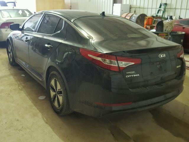 KNAGM4AD6D5061144 - 2013 KIA OPTIMA HYB BLACK photo 3